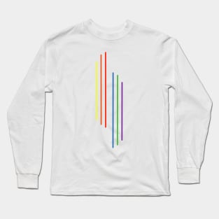 Rainbow Lines Long Sleeve T-Shirt